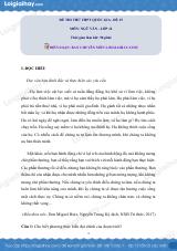 Đề số 15 - Đề thi thử THPT Quốc gia môn Ngữ văn